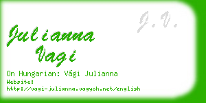 julianna vagi business card